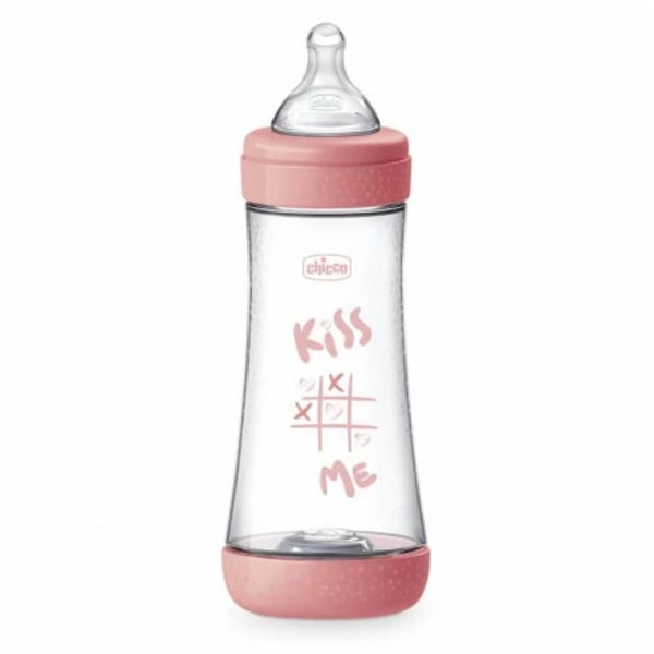 Chicco Perfect 5 Bottle 300ml Fast Flow Pink