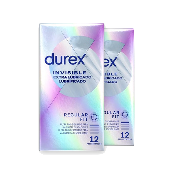 Durex Invisible Extra Lubricated Condoms X12 Duo