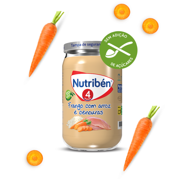 Nutribén Jar 4M Chicken with Rice and Carrots 235G