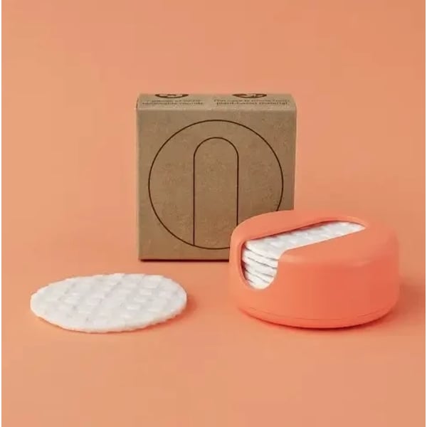 LastRound Reusable Makeup Remover Pads Peach Box of 7