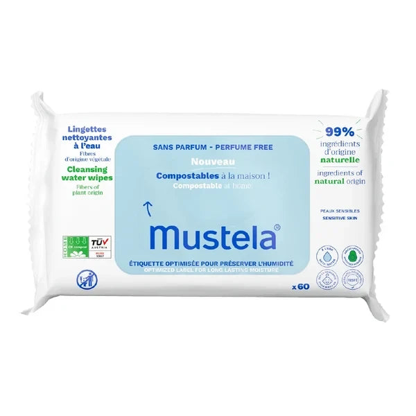 Mustela Baby Cleansing Wipes without Perfume X60