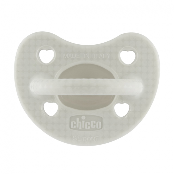 Chicco PhysioForma Luxe Silicone Pacifier 2-6M Gray