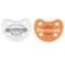 Chicco PhysioForna Luxe Pacifier Orange/Transparent 6-16M X2