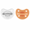 Chicco PhysioForna Luxe Pacifier Orange/Transparent 6-16M X2