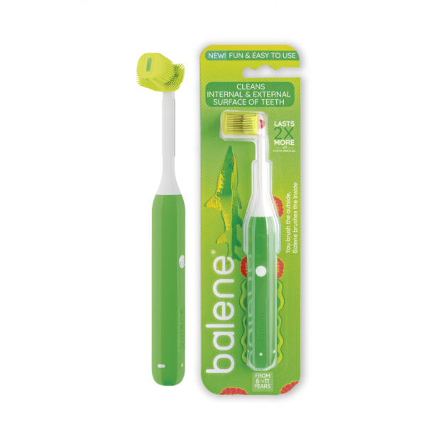 Balene Kids Toothbrush 6-11A Green