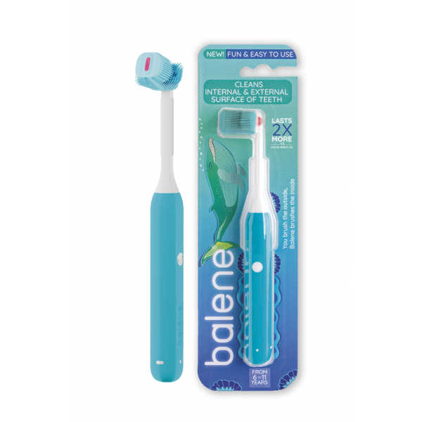 Balene Kids Toothbrush 6-11A Blue