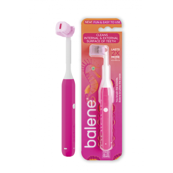 Balene Kids Toothbrush 6-11A Fuchsia