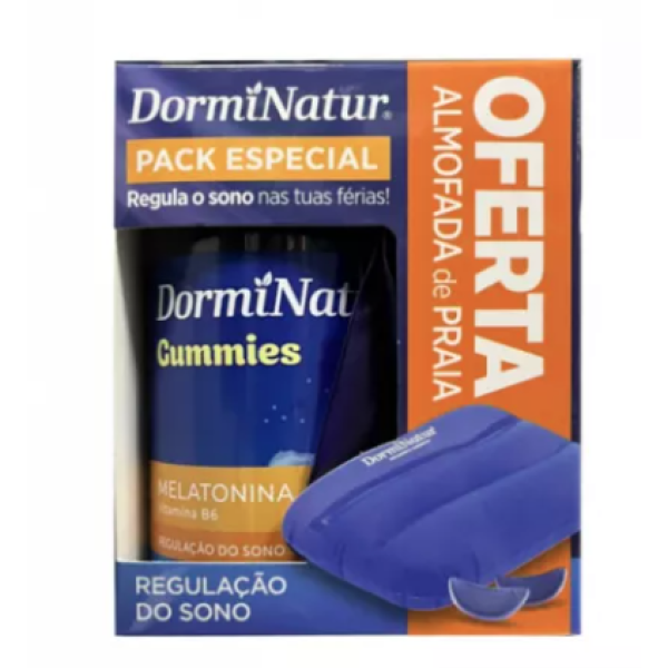 DormiNatur Gummies Pack x50 with Beach Pillow Offer