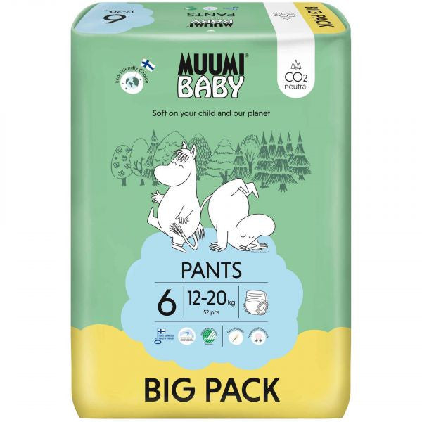 Muumi Baby Pants Big Pack Diapers Underwear 6 (12-20Kg) X52