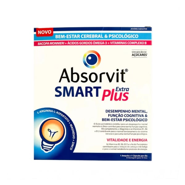 Absorvit Smart Extra Plus 30 Ampoules + 30 Capsules