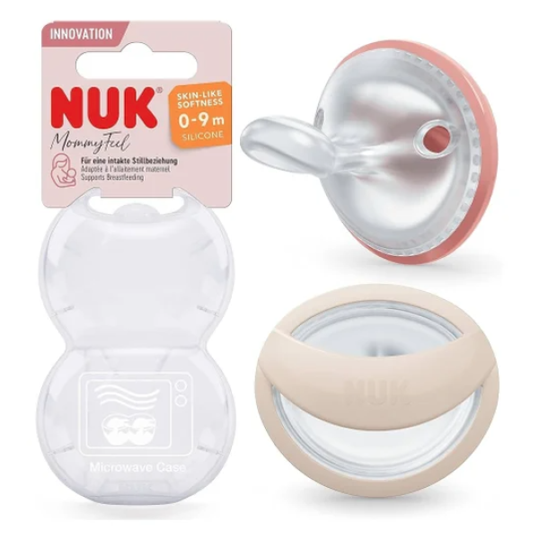 Nuk Mommy Feel Silicone Pacifier 0-9M Pink