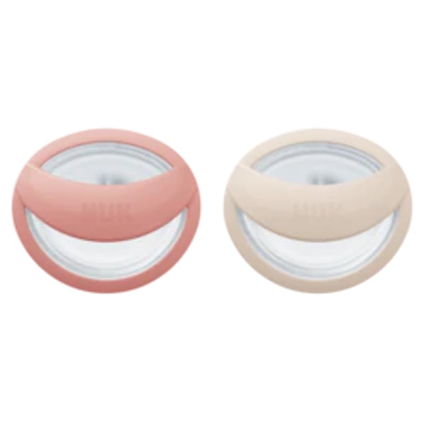 Nuk Mommy Feel Silicone Pacifier 0-9M Pink/Beige X2
