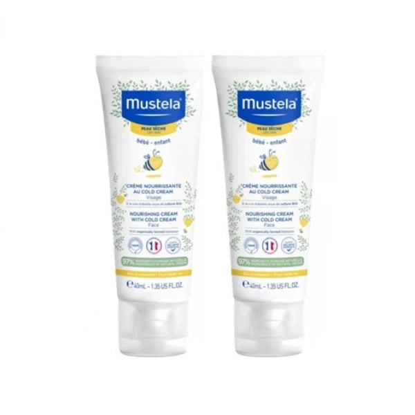 Mustela Baby Nourishing Cream with Cold Cream 40ml X2 Special Price