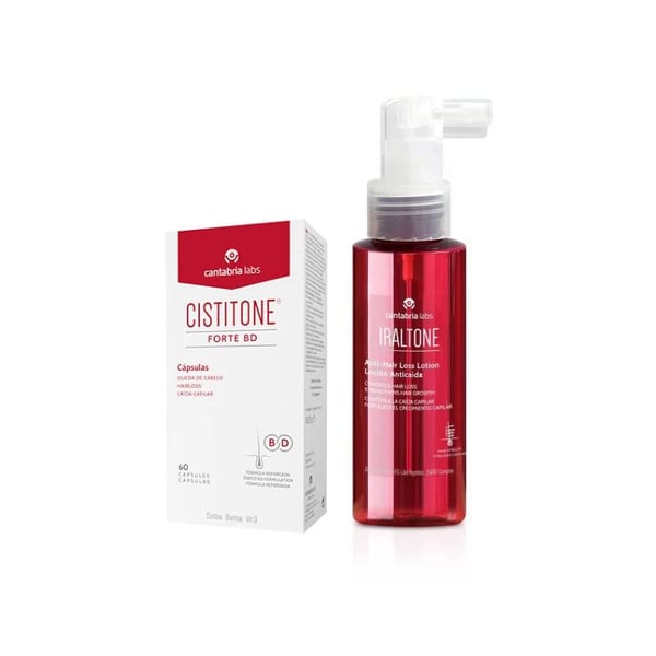 Cistitone Forte BD Capsules x60 + Iraltone Anti-Hair Loss Lotion 100ml