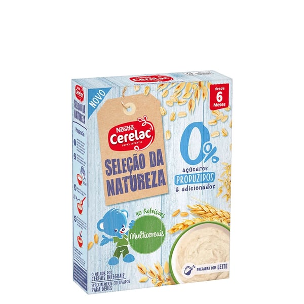Nestlé Cerelac Nature's Selection Multigrain 0% Sugar 6M 180G