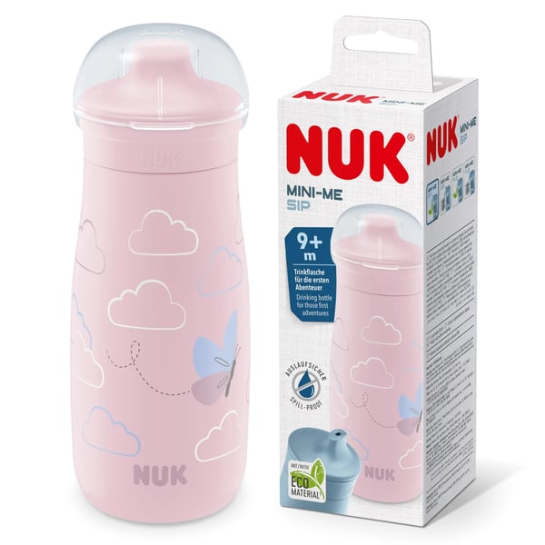 Nuk Mini Me Sip Sports Bottle with Spout 300ml +9M Pink