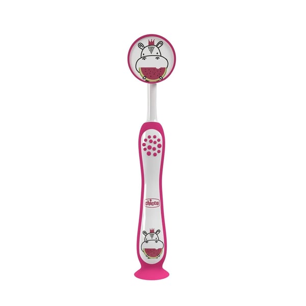 Chicco Hippopotamus Milk Toothbrush 3-6A