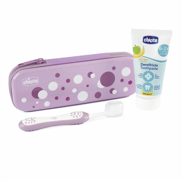 Chicco Lilac Oral Hygiene Set 6M+