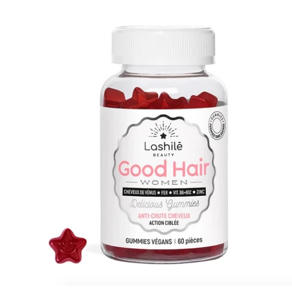 Lashilé Beauty Good Hair Women Red Fruit Gummies X60