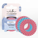 Invisibobble Power Fluffy Rose and Ice Hair Bands x3