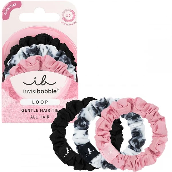 Invisibobble Hair Elastics LOOP Be Gentle X3