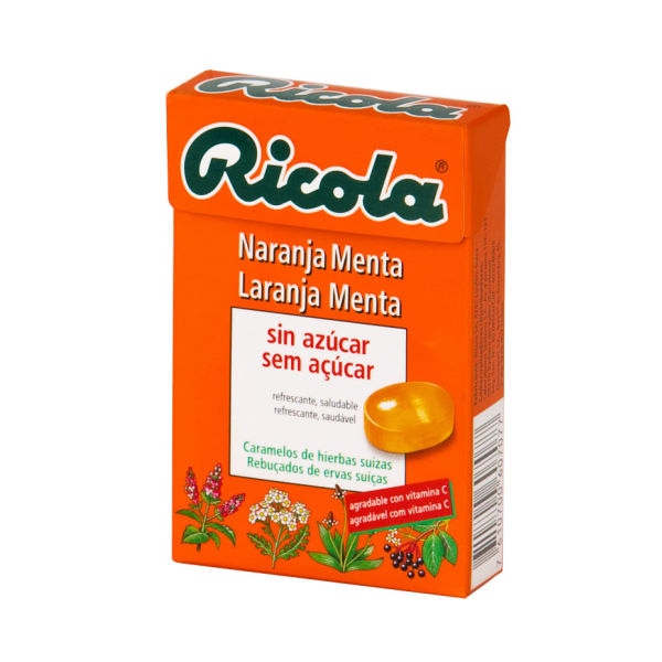 Ricola Sugar Free Sweets Orange Mint 50G