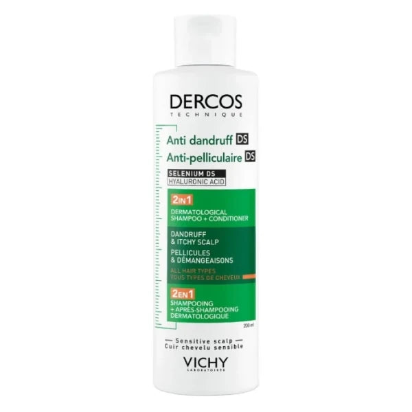 Dercos Antidandruff DS 2 in 1 Shampoo and Conditioner 200ml