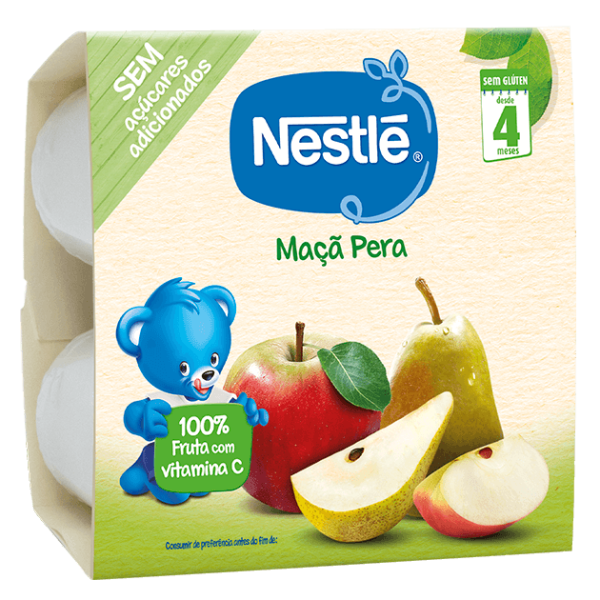 Nestlé Apple and Pear Cups 4M+ 4x100G