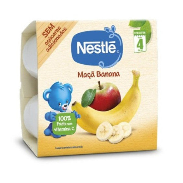 Nestlé Apple and Banana Cups 4x100Gr