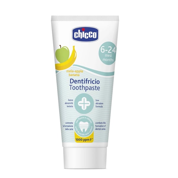 Chicco Apple-Banana Toothpaste 6M+ with Fluoride