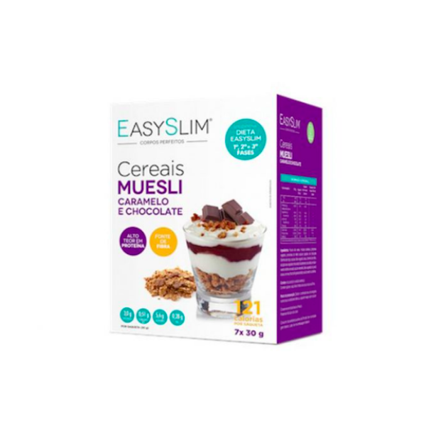 EasySlim Muesli Cereals Caramel and Chocolate 30g x7