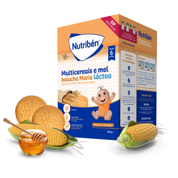 Nutribén Multicereal Flour and Honey and Maria Biscuit 6M 600g