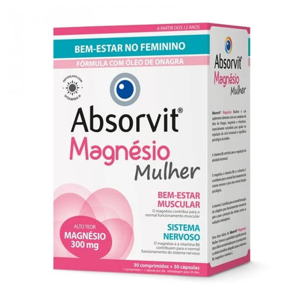 Absorvit Magnesium Women 30 Capsules + 30 Tablets