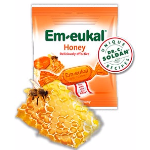 Em-Eukal Candies with Honey Cough Filling 50g