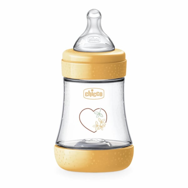 Chicco Perfect 5 Eco+ 150ml Slow Flow Yellow Baby Bottle
