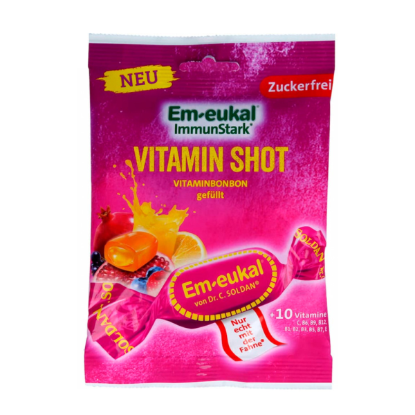 Em-Eukal Vitamin Shot Sugar-Free Cough Lozenges 75G