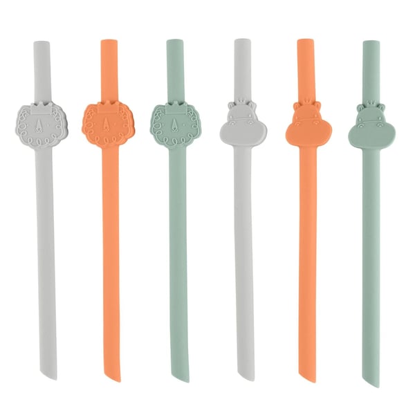Chicco Silicone Straws 12M+ x6