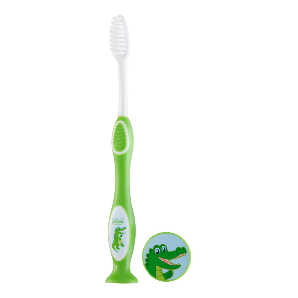 Chicco Green Milk Toothbrush 3-6A