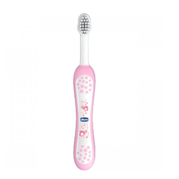 Chicco Pink Toothbrush 6M+