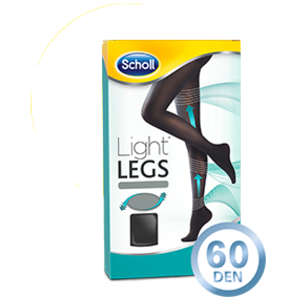 Scholl Compression Socks Light Legs Leotard 60 Denier Black XL