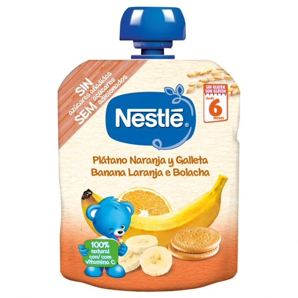 Nestlé Banana Orange Biscuit Packet 90g 6m