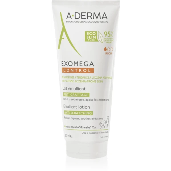 A-Derma Exomega Control Anti-Itching Emollient Lotion 200ml