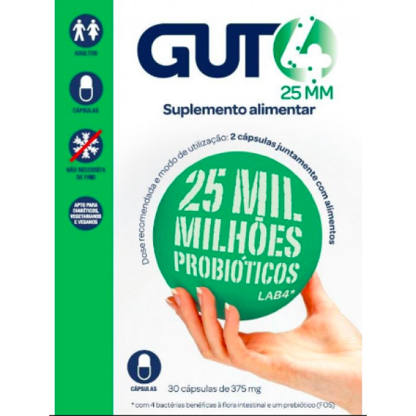 Gut4 Adults 25mm Capsules X30