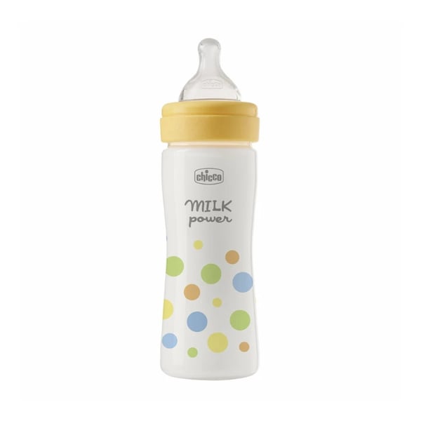 Chicco Perfect Easy Medium Flow Baby Bottle 250ml Yellow