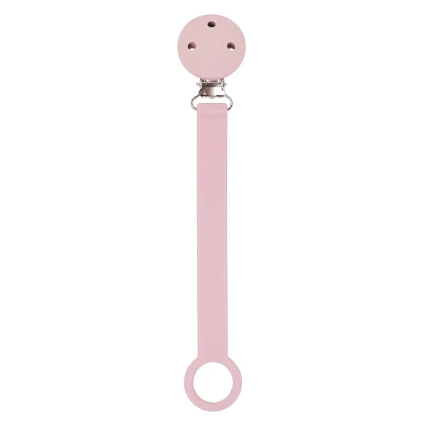 Nattou Pink Silicone Ribbon Pacifier Chain
