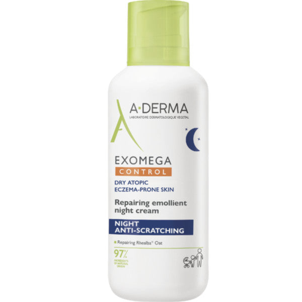 A-Derma Exomega Control Anti-Itching Night Emollient Cream 400ml