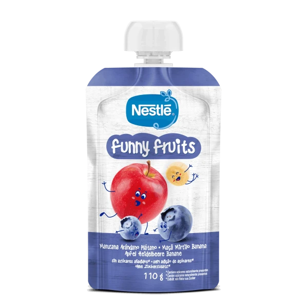 Nestlé Funny Fruits Apple Blueberry Banana +12m 110G