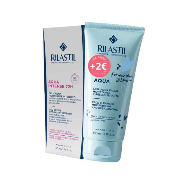 Rilastil Pack - Aqua Intense 72H 40ml + Cleansing Gel 100ml Discount €2