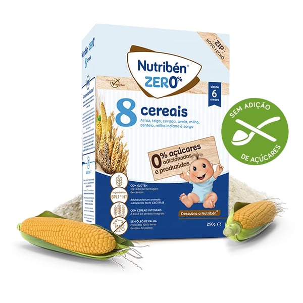 Nutribén Zer0% Flour 8 Cereals Non-Dairy 250G