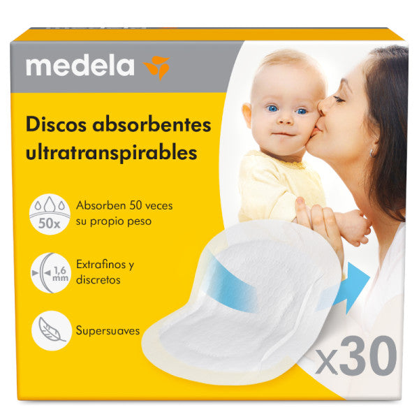 Medela Ultra Breathable Absorbent Pads X30